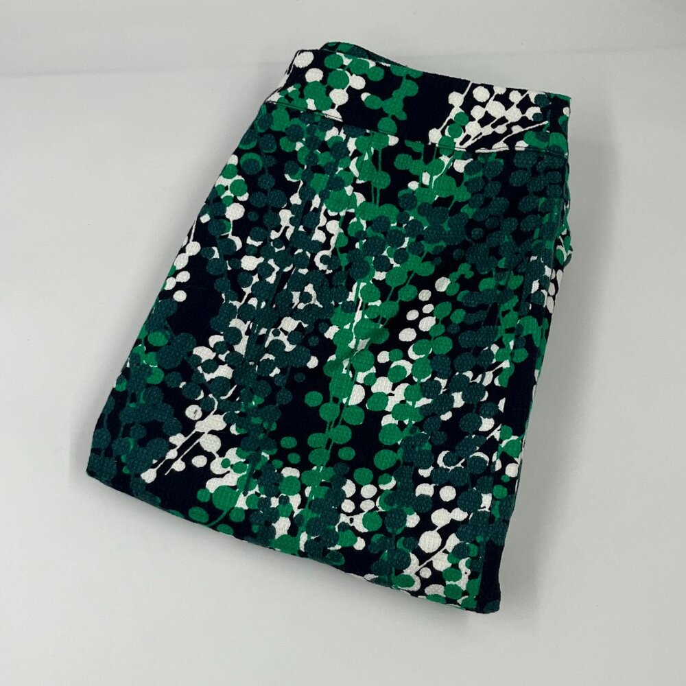 Boden Women's 4P Green Patterned Pencil Skirt